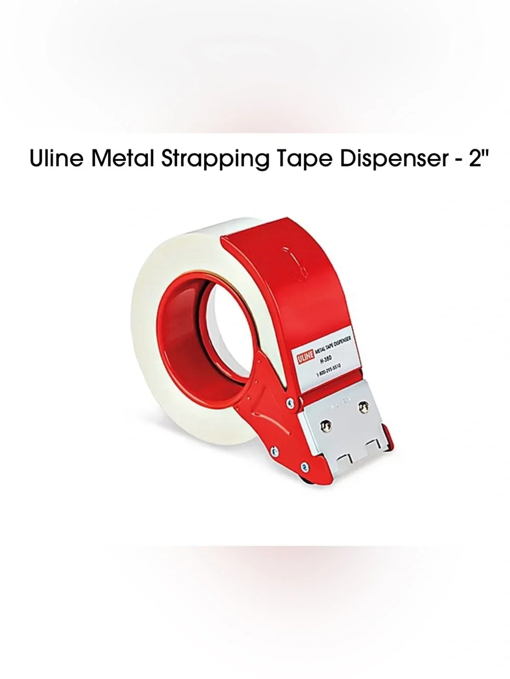 ULINE Red Metal 2” Tape Dispenser NEW